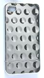 Koolshop Bubble Chrome iPhone 4 4g 4th generation Back Case Cover - Silver