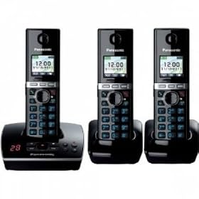 Panasonic KX-TG8063EB Triple Colour DECT Phone Set with Answer Machine