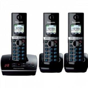 Panasonic KX-TG8063EB Triple Colour DECT Phone Set with Answer Machine
