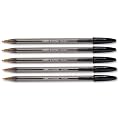 Bic Cristal Medium Ballpen Pack of 5 - Color: Black