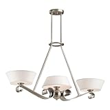 Kichler Lighting 42712CLP 3 Light Livingston Island Light, Classic Pewter