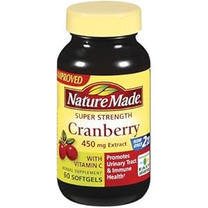 Nature Made Super Strength, Cranberry ( 450 mg Extracr) with Vitamin C, 60 Softgels picture Nature Made Super Strength, Cranberry ( 450 mg Extracr) with Vitamin C, 60 Softgels picture