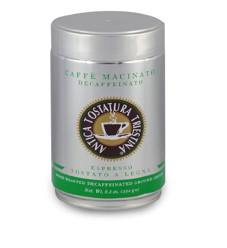 Antica Tostatura Triestina Decaf Espresso Ground, 8.8-Ounce Containers (Pack of 2)