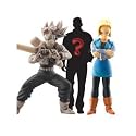 Dragon Ball Z Ultimate Figure Series 6 : Figure #6 - 2" Black and White Super Saiyan Future Trunks / Android 18 and Mystery Figure