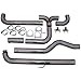 MBRP S8000409 SMOKERS T409 Stainless Steel Down Pipe Back Dual Exhaust System