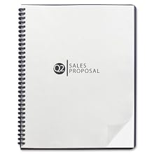 GBC ViewPresentation Binding Cover, Plastic, 8.75 x 11.25 Inches, Crystal Clear, 25 per Pack (2001036)
