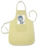 100% Cotton Apron with image: cleaning, grooming, cat, pet, animal