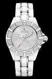 Accutron by Bulova Mirador Ceramic & Steel Diamond Womens Watch Pave dial 65R136