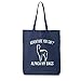 Adventure You Say? Alpaca My Bags Cotton Canvas Tote Bag in Navy - One Size