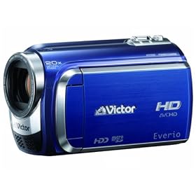 【クリックで詳細表示】日本ビクター 60GBハードディスクムービー(ブル-) GZ-HD300-A