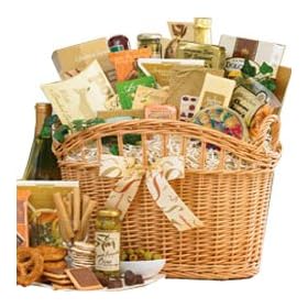 Pick of the Season Grand Gourmet Food Gift Basket with Smoked Salmon