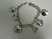 Multi Heart Charm Bracelet, stainless steel, title=
