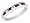 Channel Set Stackable Ruby Gemstone and Diamond Ring 1/10 Carat (ctw) in 14K White Gold, Size 4.5