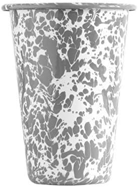 Enamelware 14 Ounce Tumbler - Grey Marble by CGS International