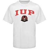  : Indiana University of Pennsylvania Crimson Hawks White Bare Essentials T-shirt