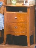 Le Nouvel Art 2 Drawer High Night Stand w/ Wooden Knobs Tournesol