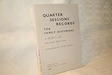 Quarter sessions records for family historians : a select list