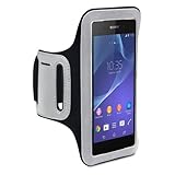 NEW Sony Xperia Z2 (2014) Black Sports Armband Gym Bike Cycle Jogging Armband Case Cover By Shocksock With Built In Screen Protector The Keep Talking Shop® Accessories