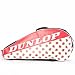 Dunlop Tennistasche 10er Racketbag Women, wimbledon Sonder-Edition, rot-weiß