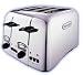 Kitchen & Housewares : De'Longhi Argento CT04.C Toaster, 4 Slice (Polished Steel)