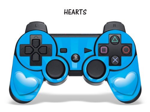41l%2BGeiuavL Protective Skin for Playstation 3 Remote Controller   Hearts Blue