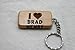 I Love Brad Henry Wooden Keychain