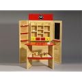gro�er Massiv Holz-Kaufladen mit Theke und Zubeh�r