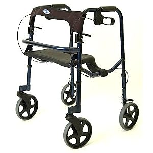 Rollite Adult Rollator with 8 in spoked wheels