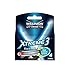 Wilkinson Sword Xtreme3, 4 Count Refill Razor Blades (Pack of 4) with FREE Loving Color trial size conditioner