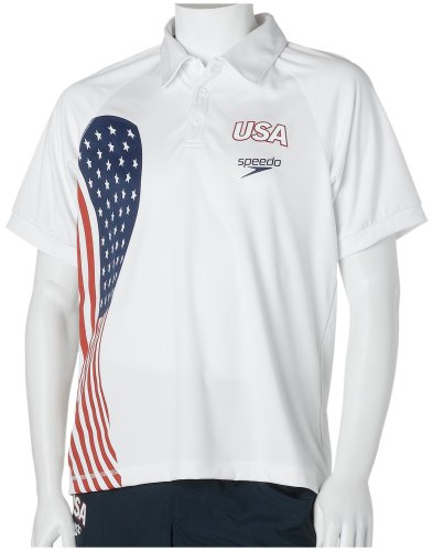 Speedo Men's Americana Flag Polo Shirt