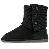 Bearpaw knit boot black 659b