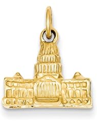 14k Yellow Gold Capitol Building Charm