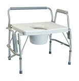 DROP ARM BEDSIDE COMMODE-ALL IN ONE-400 LB CAPACITY