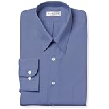  : Van Heusen Men's Long Sleeve Wrinkle Free Poplin Solid Shirt, Cameo Blue, 15 - 32/33