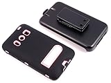 Smile Case Full Protection Case Black on Light Pink for HTC EVO 4G with Bel ....