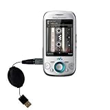 Cable USB rétractable pour Zylo Sony Ericsson avec capacités HotSync et chargeur - marque Gomadic avec Technologie « TipExchange »