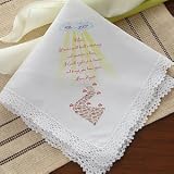 Personalized Memorial Linen Handkerchief - Tearful Moments