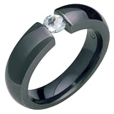 Acqua - Fancy Black Titanium Wedding Band for Him and/or Her