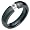 Acqua - Fancy Black Titanium Wedding Band for Him and/or Her