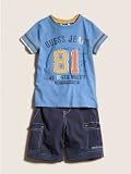 GUESS Screen Tee and Cargo Shorts Set