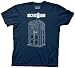 Dr. Doctor Who Police Booth Linear Tardis Adult Navy T-shirt Tee