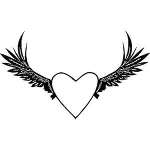 Heart with Wings Vinyl Wall Decal Heart with Wings Vinyl Wall Decal