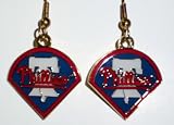 MLB Dangling Earrings - Philadelphia Phillies Logo