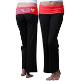 NBA Oklahoma City Thunder Ladies Little Miss NBA Pants - Black/Red (Small) Amazon.com