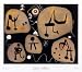 Dona Escoltant Musica by Joan Miro - Fine Art Print / Poster - 31.50 x 27.50