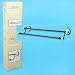 Alexandria RUB oil BRONZE crackle DOUBLE TOWEL BAR NEW