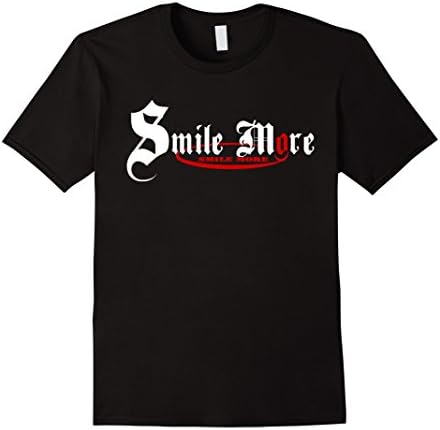 Men's Smile more Tshirt - Hight Quality Large Black