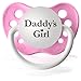 Personalized Pacifier Expressions Daddy's Girl Paci Binky Pink
