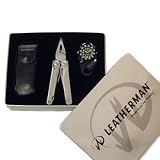 LEATHERMAN(レザーマン) Surge・サージ(皮シース)&カラビナ式時計ギフトセットの画像