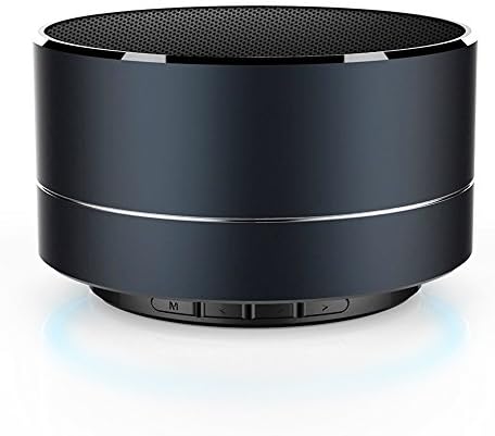 XENCEN Bluetooth Speakers for Iphone With Subwoofer Mini Compact Wireless Speaker With LED Light Hi-Fi Quality Sound HandsFree Portable Speakers TF/Bluetooth/ Picnic Indoor Outdoor (Black)